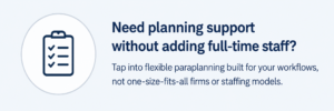 need planning support